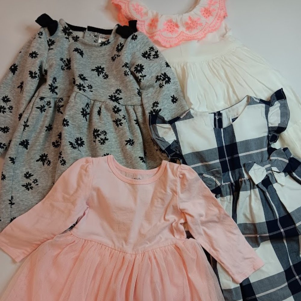 Baby Girls 12-18M Lot - Carters, Janie&Jack, OshKosh Dresses